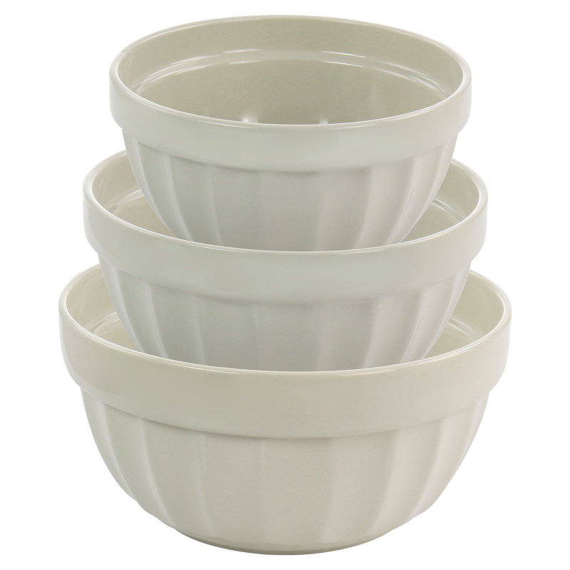 Martha Stewart Stoneware 3 Piece Nested Mixing Bowl Set Wayfair